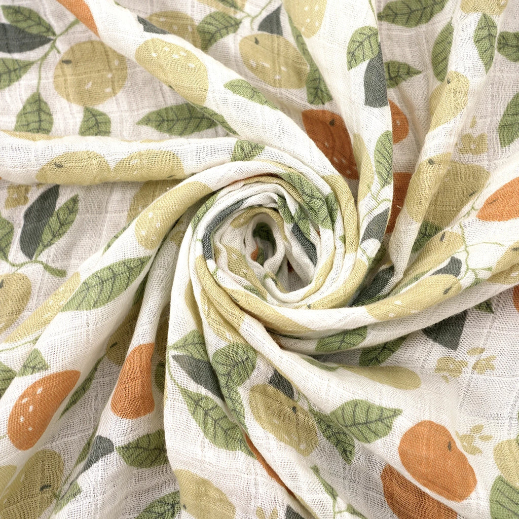 Couverture d’Emmaillotage Bébé en Mousseline Bambou et Coton