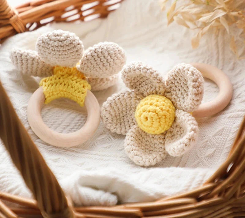 Hochet Crochet Petite Fleur - Petite Fleur - Hochet bebe