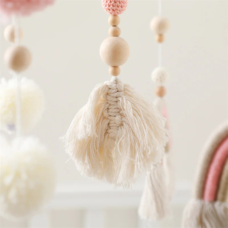 Mobile bébé Arc en Ciel Rose Rose - Mobile bébé