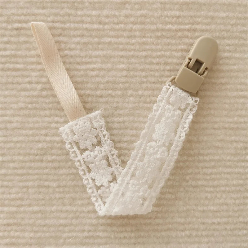 Attache Tétine Fille Petite Dentelle - Attache Tétine