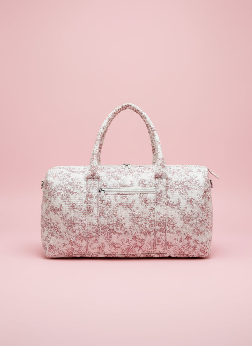 Sac Maternité pour Maman Fleurs Roses Beige - SAC A LANGER