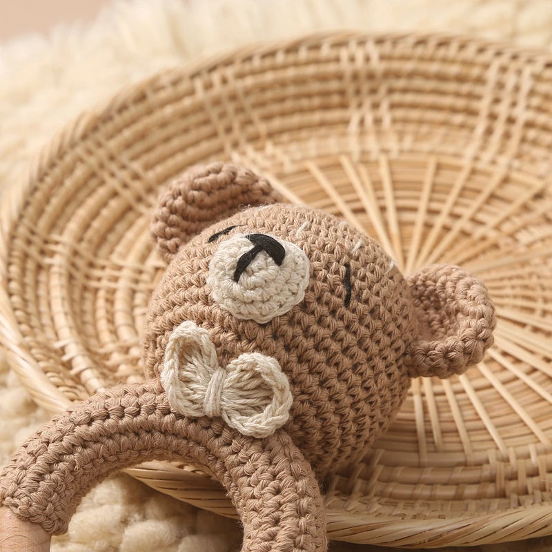 Hochet Crochet Ourson - Petit Ours - Hochet bebe