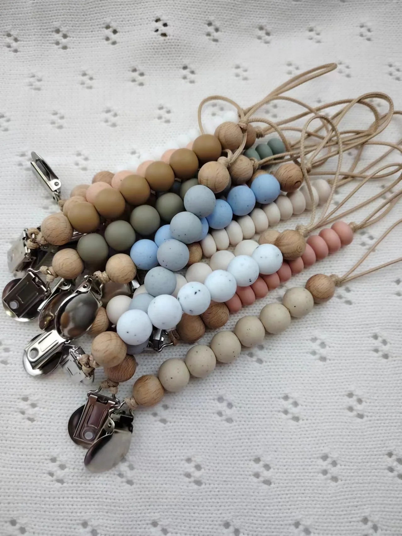 Attache tétine Bébé en Perles