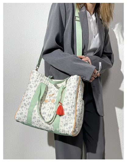 Sac à langer vert sauge Beige et Vert Sauge - SAC A LANGER