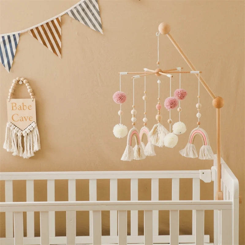 Mobile bébé Arc en Ciel Rose Rose - Mobile bébé
