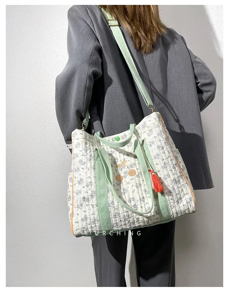 Sac à langer vert sauge Beige et Vert Sauge - SAC A LANGER