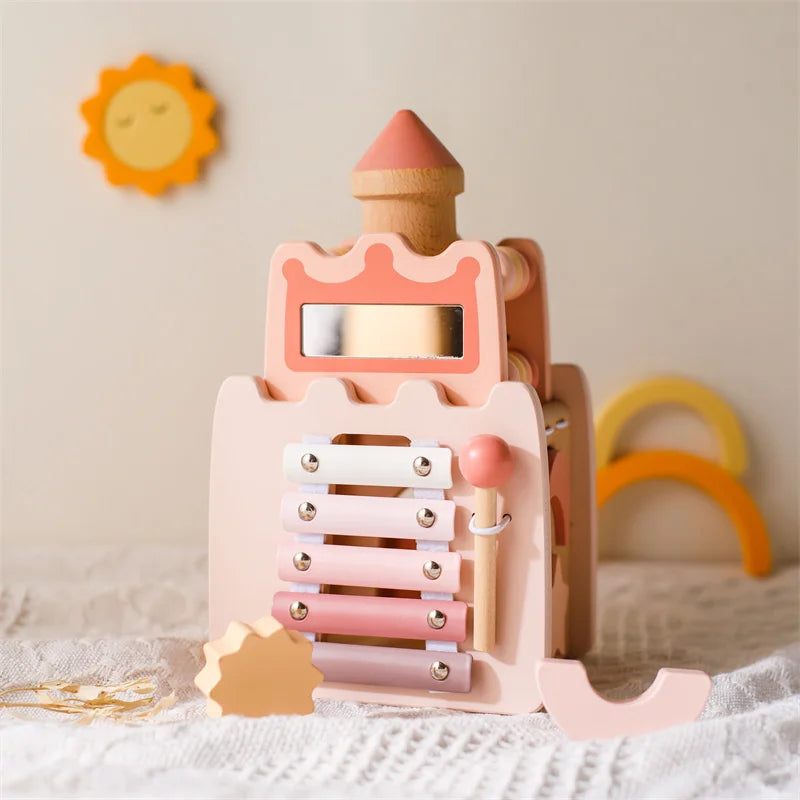 Jouet Montessori 6 En 1 Pour Bébé 1-2 Ans - Maison Multifonction Avec Musique, Horloge, Lumière Et Téléphone - Rose Jouet Montessori Enfant Jouet Montessori 6 En 1 Pour Bébé 1-2 Ans - Maison Multifonction Avec Musique, Horloge, Lumière Et Téléphone - Rose Jouet Montessori Enfant