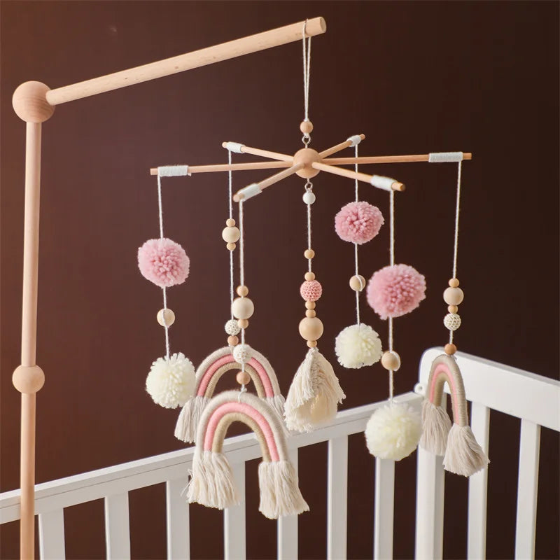 Mobile bébé Arc en Ciel Rose Rose - Mobile bébé