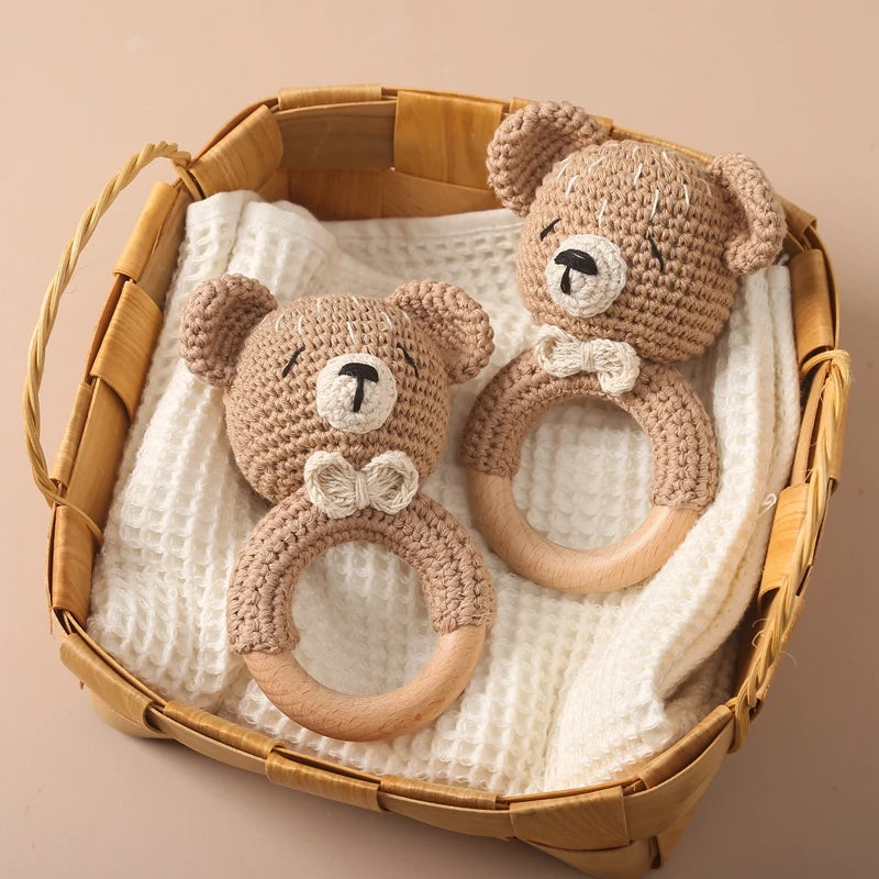 Hochet Crochet Ourson - Petit Ours - Hochet bebe