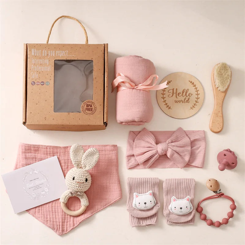 Coffret Naissance Fille - Rose
