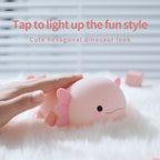 Veilleuse Bébé Axolotl en Silicone Rechargeable