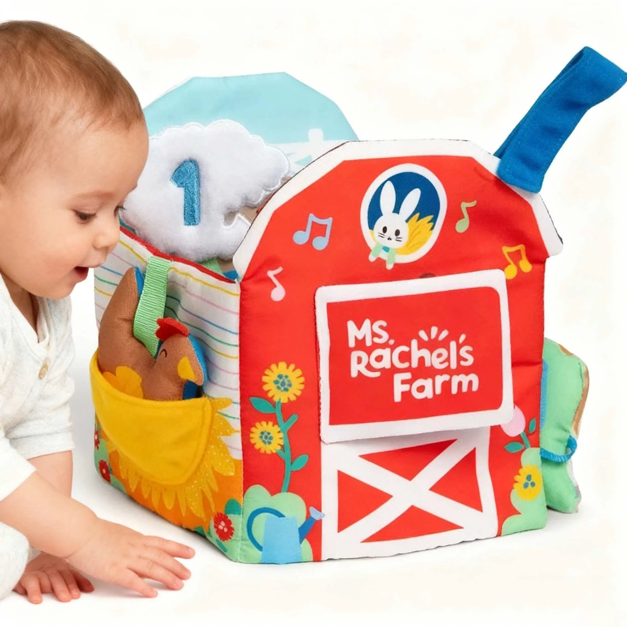 Ferme d’Éveil Bébé en Tissu avec Animaux