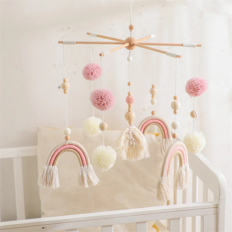 Mobile bébé Arc en Ciel Rose Rose - Mobile bébé