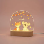 Veilleuse bébé Personnalisée Animaux de la Savane - Veilleuse bébé