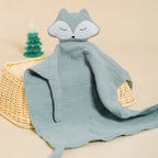 Doudou Renard en coton doux, parfait pour les bébés de 1 à 3 ans, disponible chez HappyFlute.