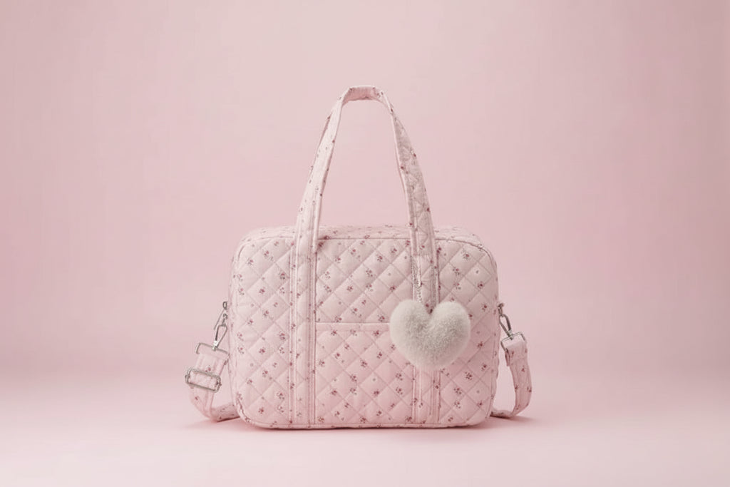 Sac à Langer Rose Petite Fleur