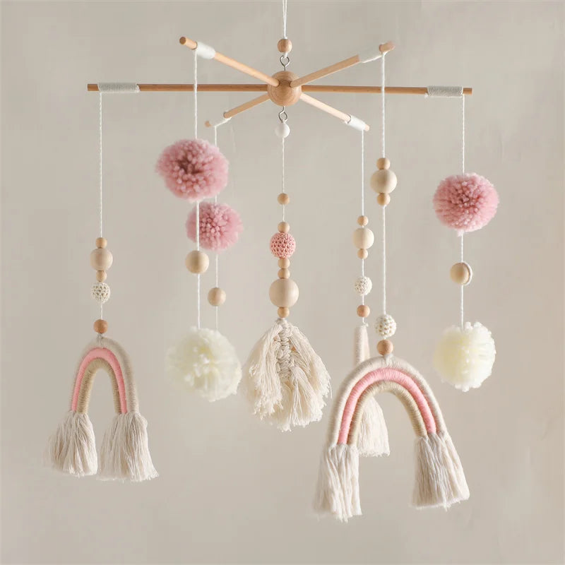 Mobile bébé Arc en Ciel Rose Rose - Mobile bébé
