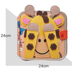 Livre Sensoriel Bébé en Tissu – Girafe