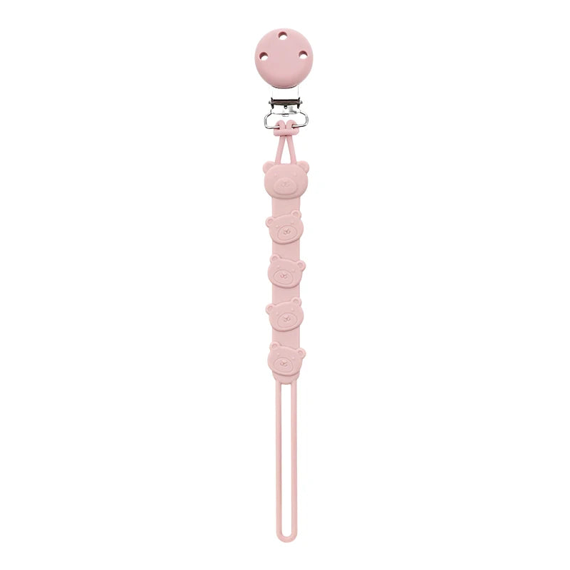 Attache-Tétine Bébé en Silicone à Motifs Animaux