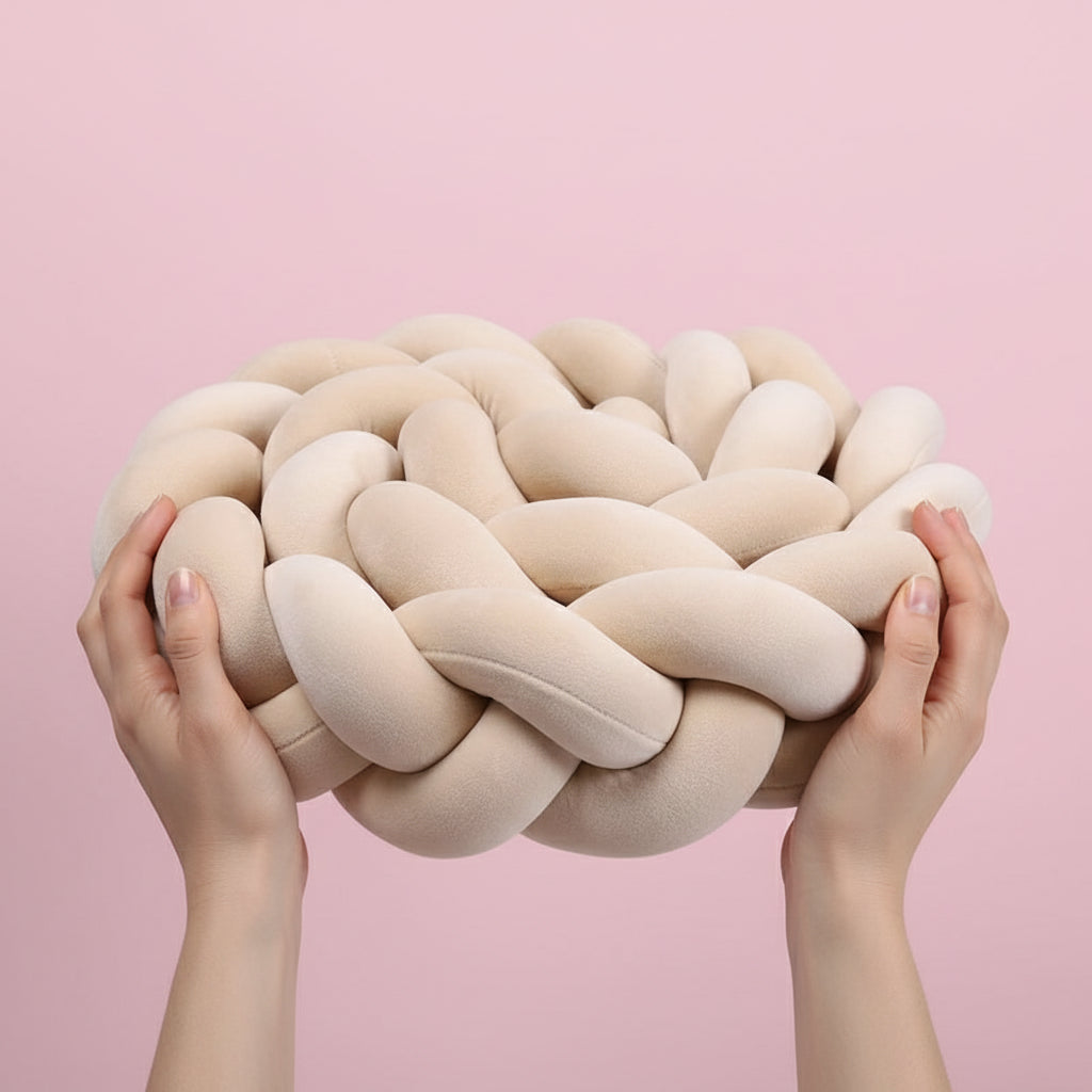 Tresse de lit Bébé - Beige Clair / 1 mètre - Tresse de Lit