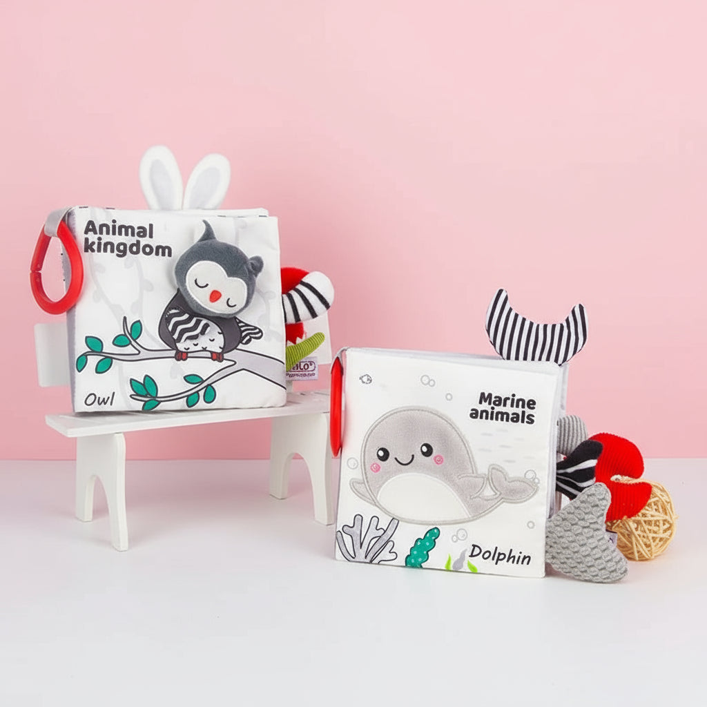 Livre sensoriel Bébé - Jouet En bois bébé