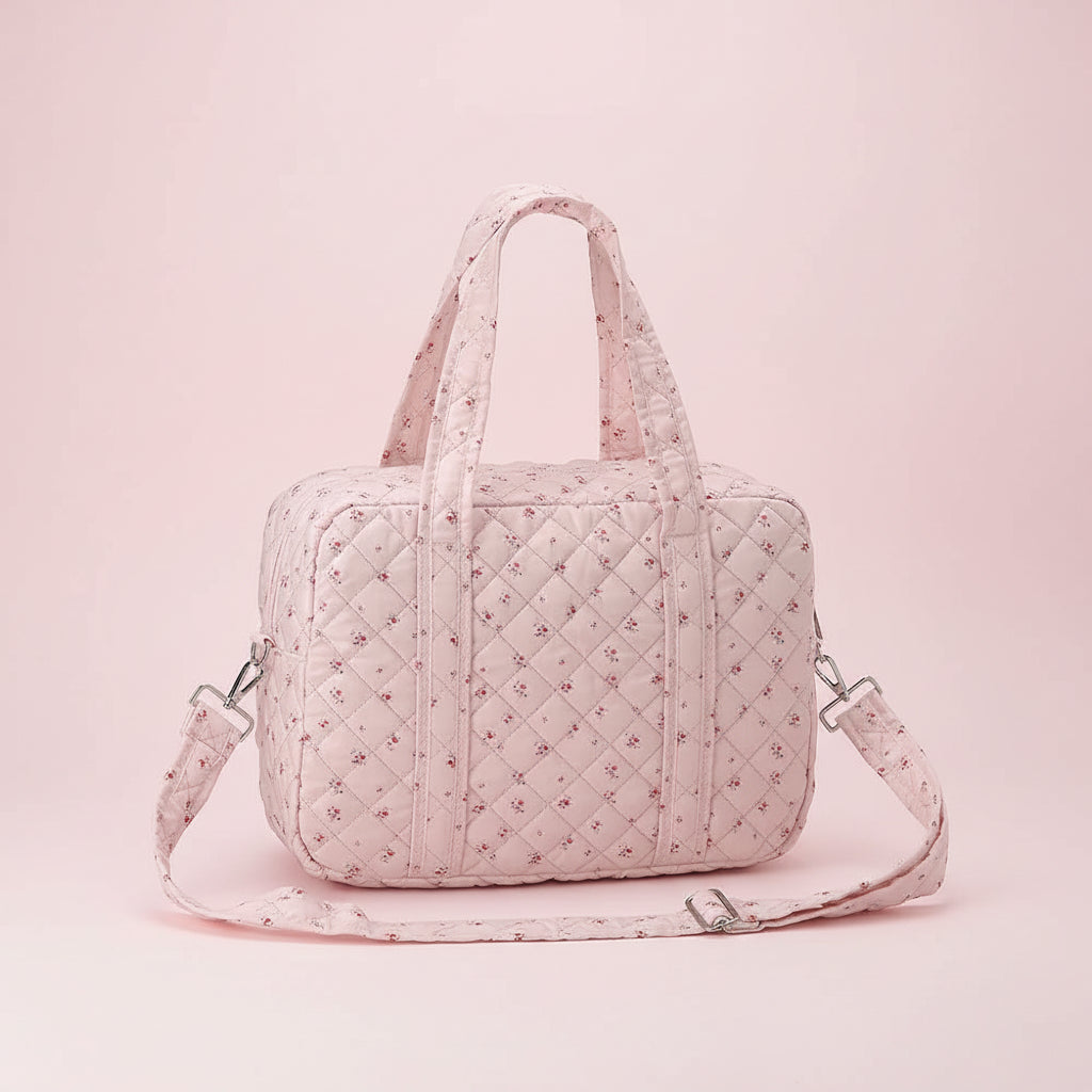 Sac à Langer Rose Petite Fleur