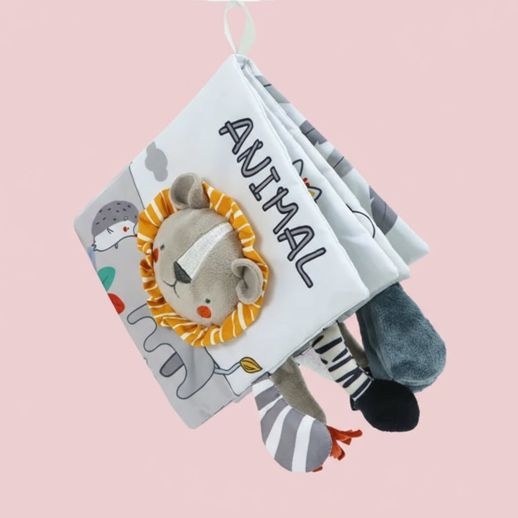 Livre sensoriel Bébé - Lion - Jouet En bois bébé