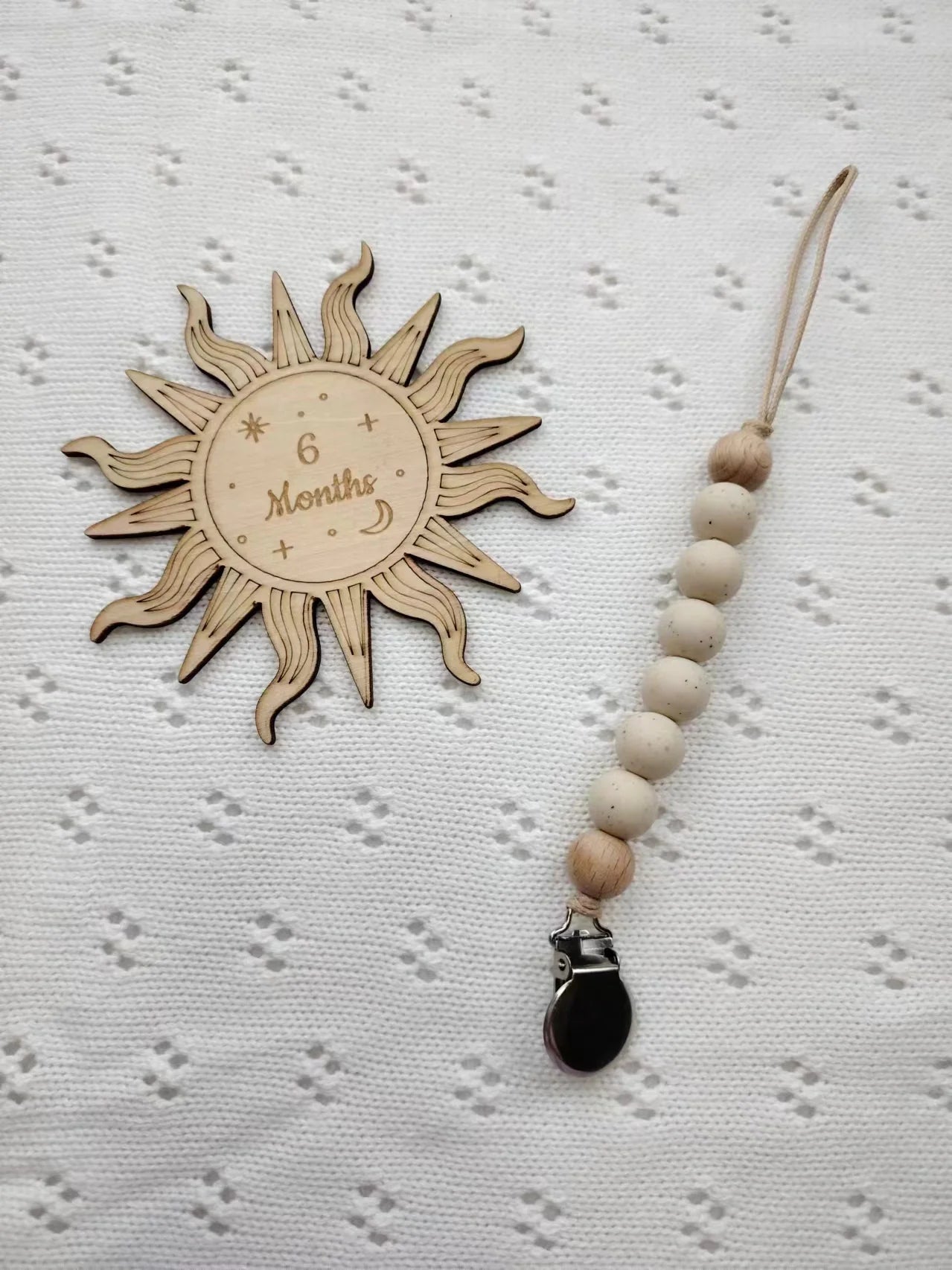 Attache tétine Bébé en Perles