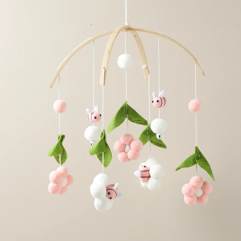 Mobile Bébé Petites Fleurs et Abeilles