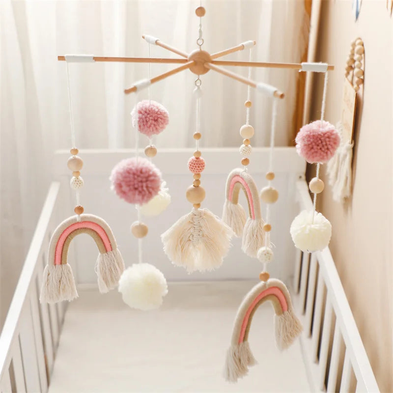 Mobile bébé Arc en Ciel Rose Rose - Mobile bébé