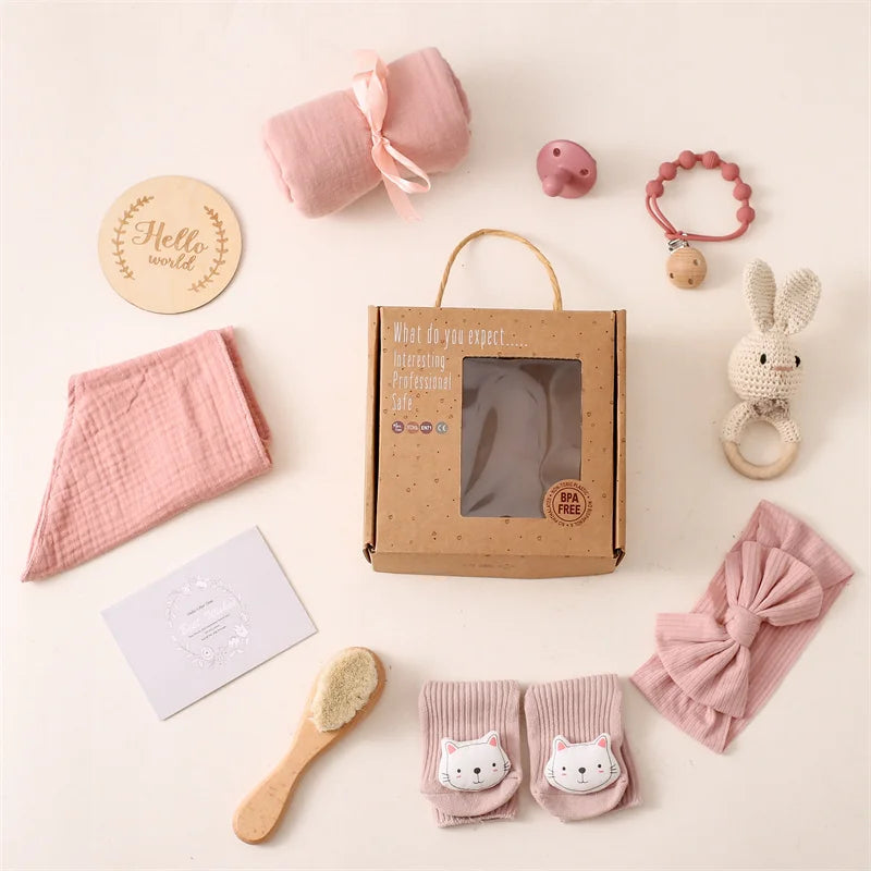 Coffret Naissance Fille - Rose