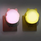 Veilleuses Bébé Ours à Capteur Crépusculaire – Lot de 2
