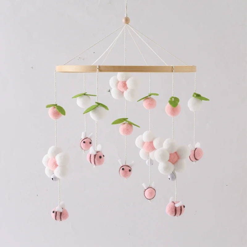 Mobile Bébé Abeille Rose - Rose - Mobile bébé