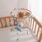 Mobile Bébé Petite Montgolfière Bleu Ciel