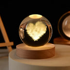 Veilleuse Boule de Cristal 3D pour Chambre de Bébé