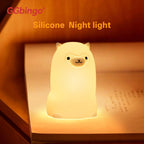 Veilleuse Bébé Alpaga en Silicone à Lumière Multicolore