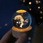 Veilleuse Boule de Cristal 3D pour Chambre de Bébé