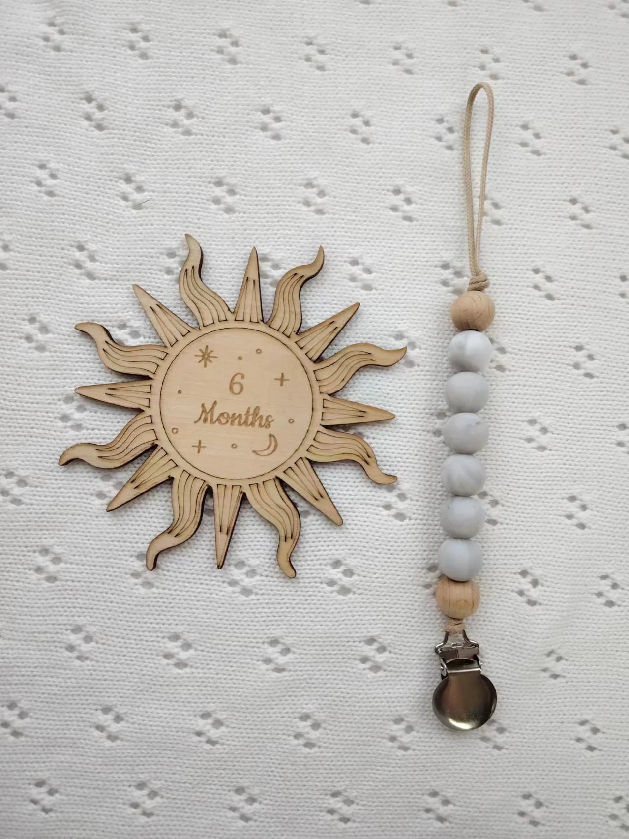 Attache tétine Bébé en Perles