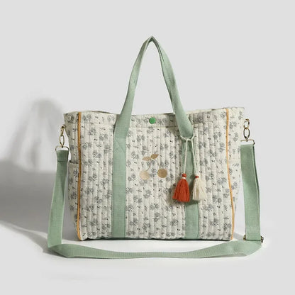 Sac à langer vert sauge Beige et Vert Sauge - SAC A LANGER