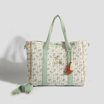 Sac à langer vert sauge Beige et Vert Sauge - SAC A LANGER