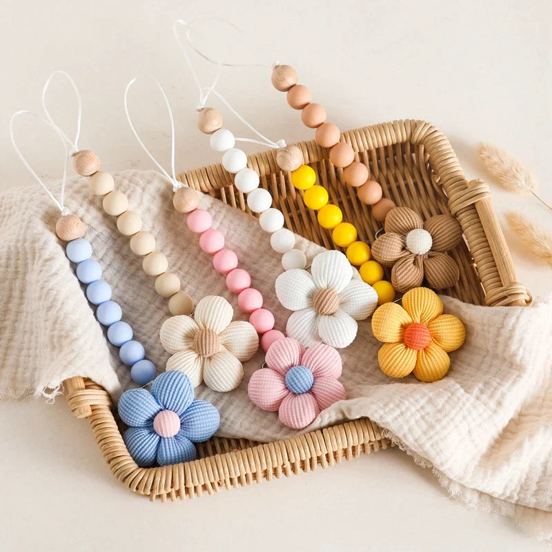 Accroche Tétine en Perles - Attache tétine