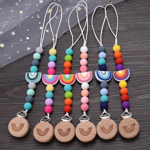 Attache Tétine Arc en ciel - Attache tétine