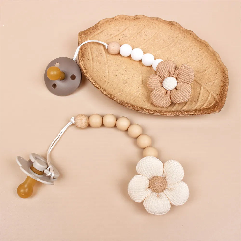 Attache Tétine Fleur - Attache tétine