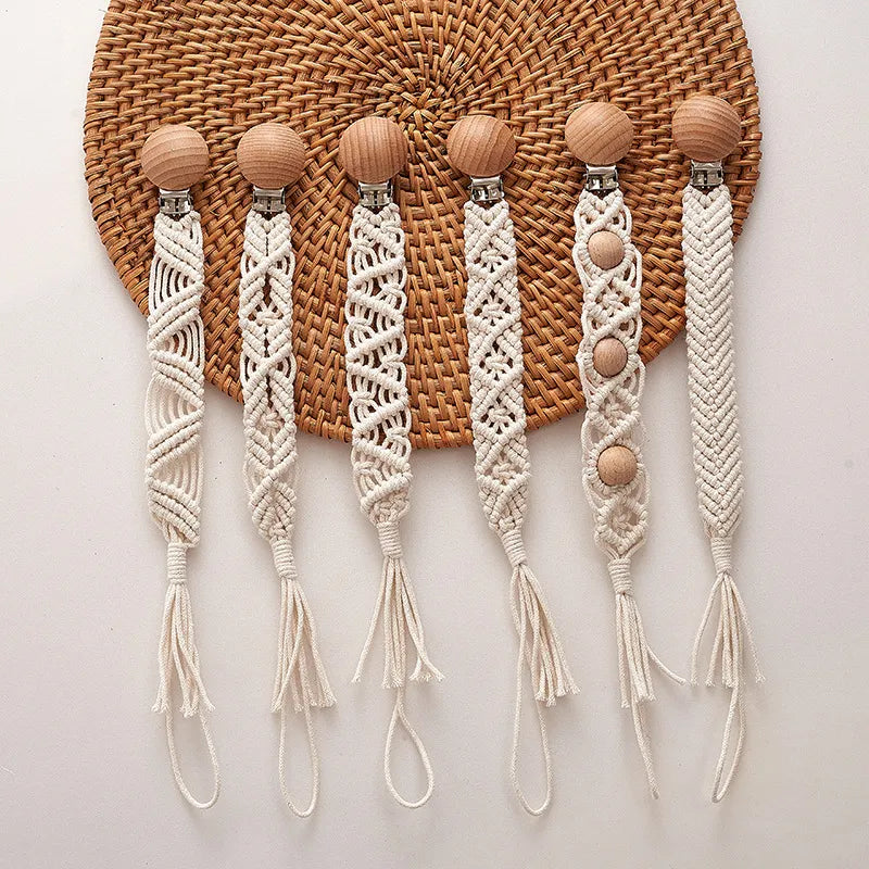 Attache Tétine Macramé - Attache tétine