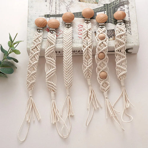 Attache Tétine Macramé - Attache tétine