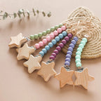 Attache Tétine Perle étoile - Attache tétine