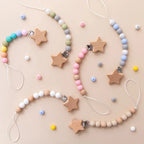 Attache Tétine Perle étoile - Attache tétine