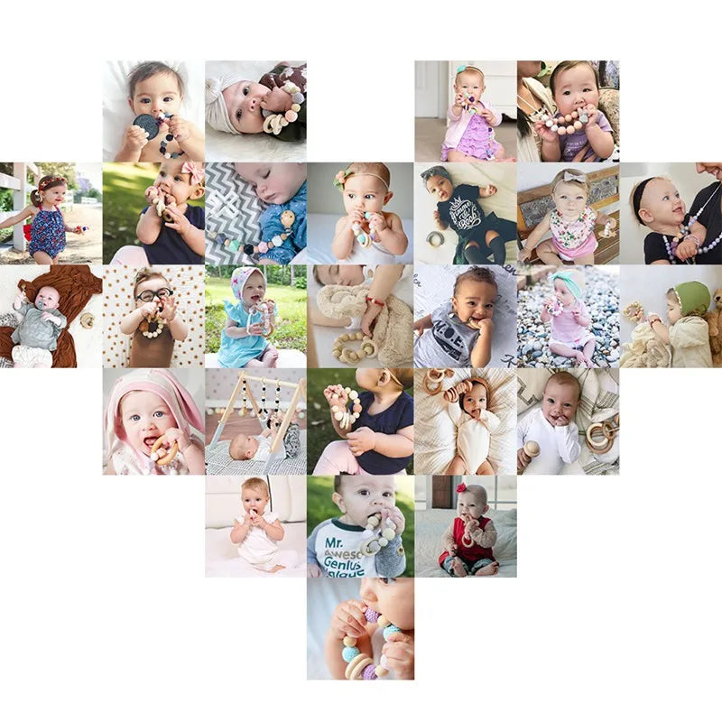 Attache Tétine Perle étoile - Attache tétine