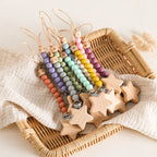 Attache Tétine Perle étoile - Attache tétine