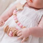 Attache Tétine Perle étoile - Attache tétine